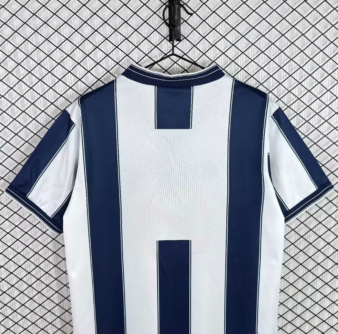 Retro 84/86 West Bromwich Albion Home White/Blue Jersey