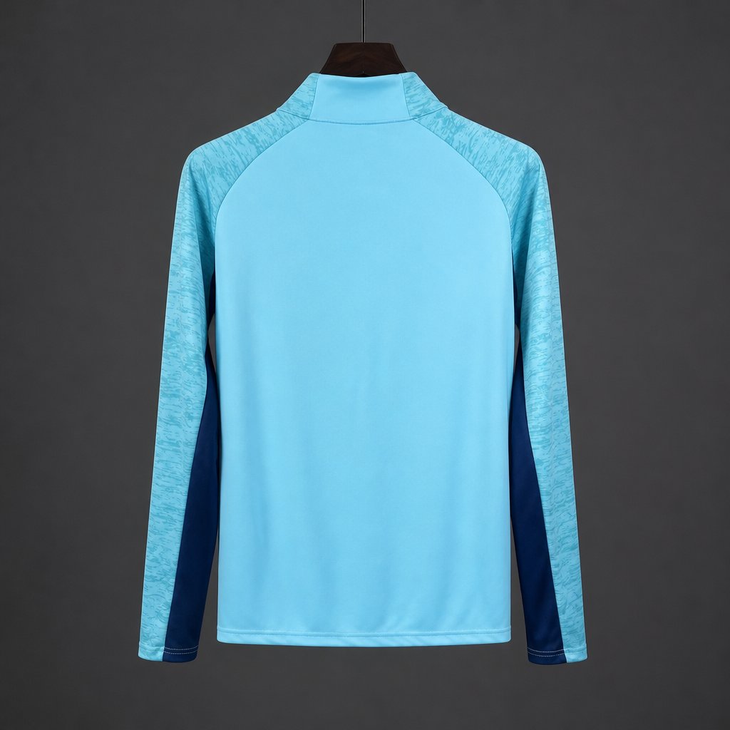 26/27 Athletic Bilbao Light Blue  Long Sleeve Half-Zip Jersey