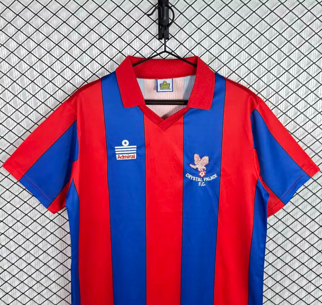 Retro 87/88 Crystal Palace  Home  Red/Blue Jersey